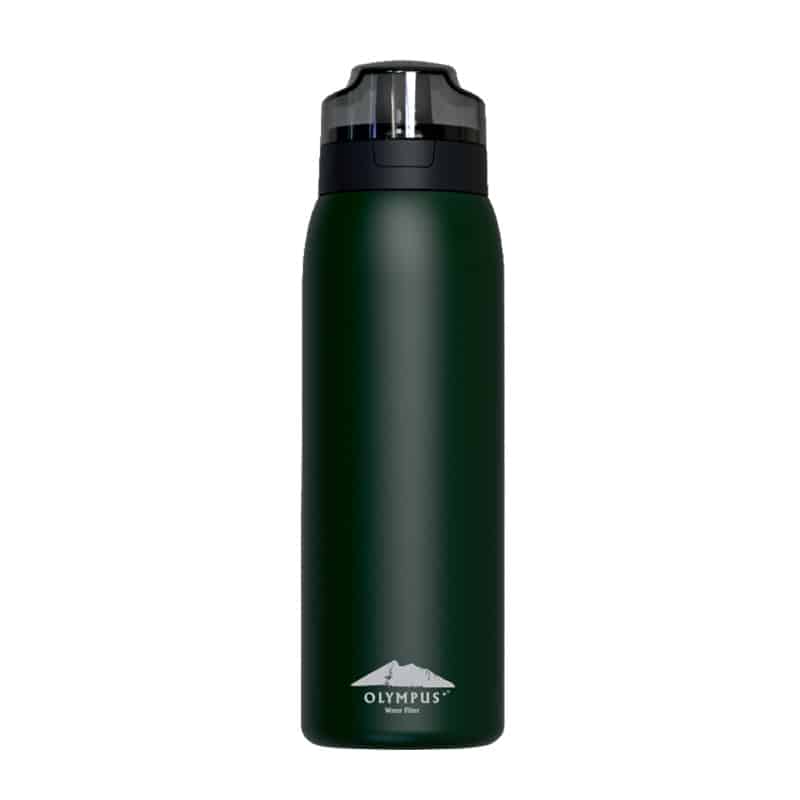 Thermos_green_1 ΜΠΟΥΚΑΛΙ ΘΕΡΜΟΣ Με Φίλτρο Ενεργού Άνθρακα (740mL) - Εικόνα 1
