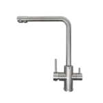 Τρίοδη Βρύση Κουζίνας Inox 3 Παροχών (για Σύνδεση με Φίλτρο Νερού)